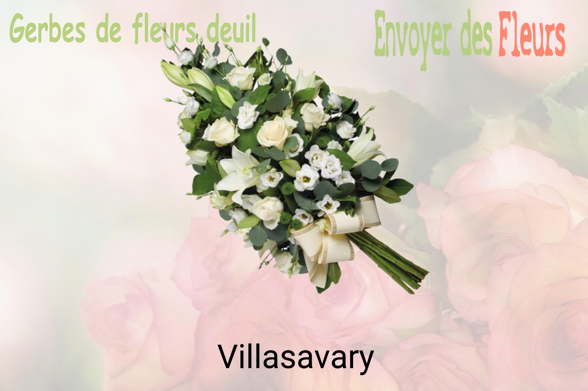 Gerbe de fleurs de deuil livrée à Villasavary